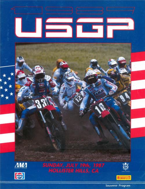 Eric Geboers won the 1987 U.S. Grand Prix held in Hollister, California.