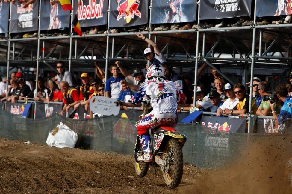 A 250 rider all season, Dungey came through to win the final moto on a 450.