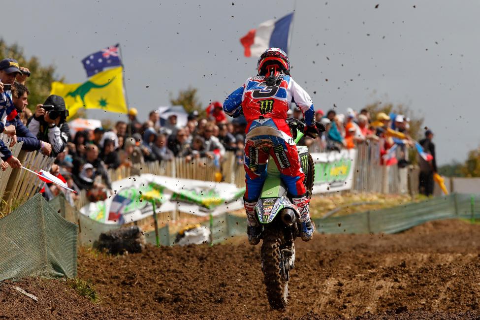 The mud affected the day's proceedings greatly, turning the track into a slippery affair.