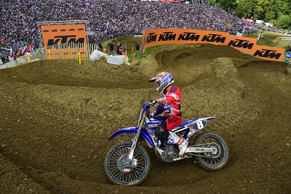 Martin rode well to second in MX2.