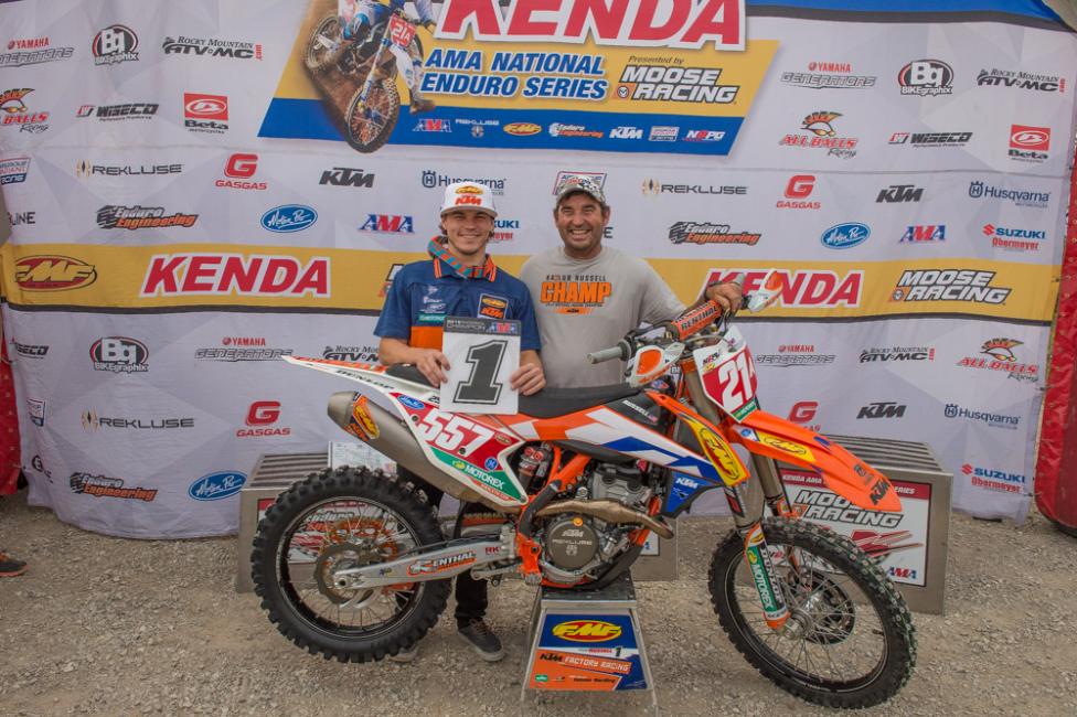 Kailub Russell wrapped up the National Enduro title a week early.
