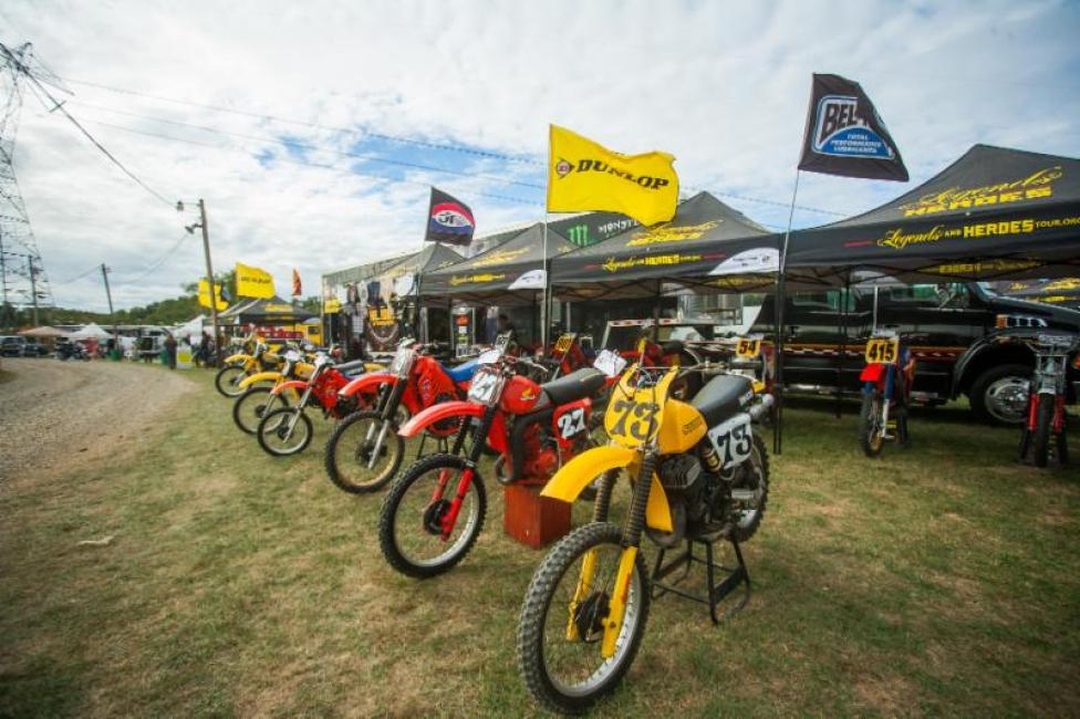 The Vintage Bike Show took place at the Legends and Heroes setup.