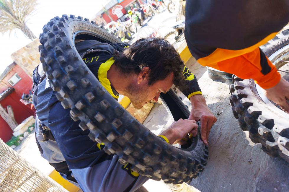 Although Randy spends most of his time behind the scenes, he still has the chance to ride every once in a while.