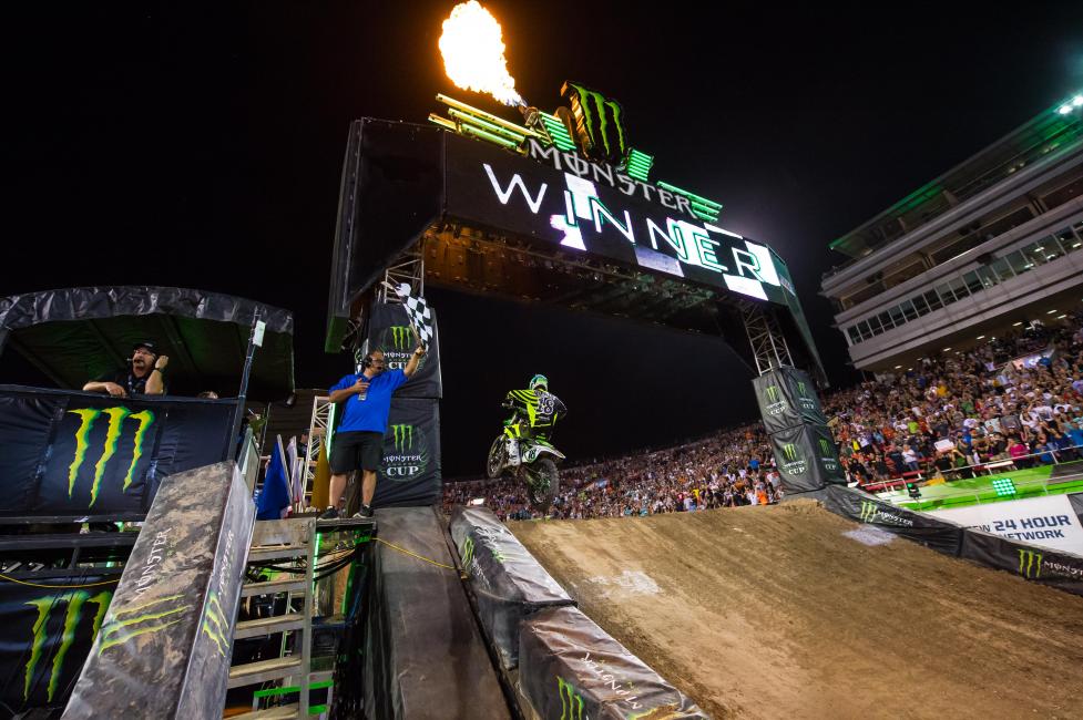 Last year, in his debut on the Monster Energy Kawasaki, Davi Millsaps took the overall win.