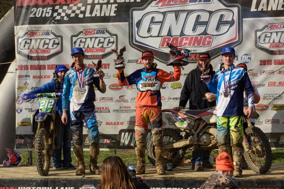 XC2 Podium: Jason Thomas, Ricky Russell, Austin Lee. 