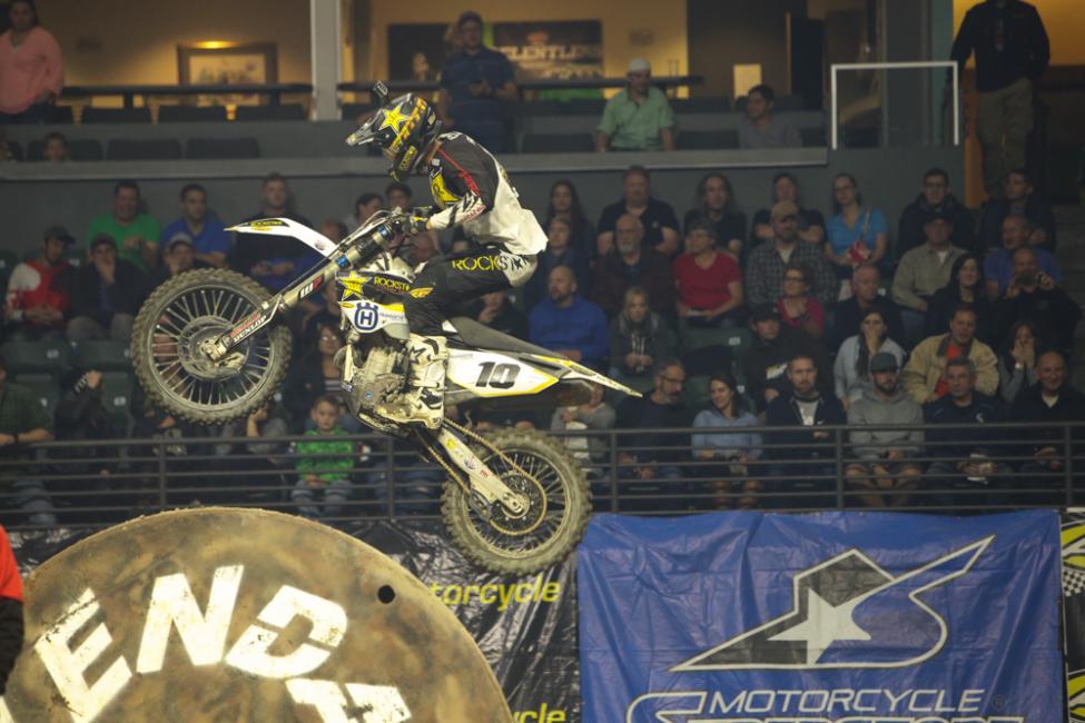 Colton Haaker took second despite several crashes during the main event.