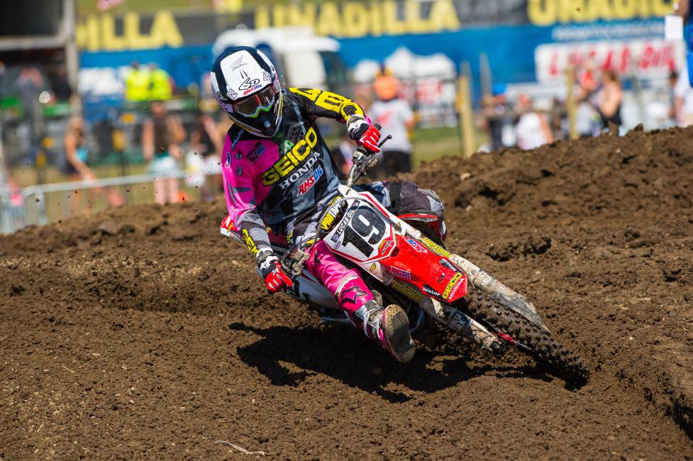 Justin Bogle raced the GEICO Honda 450 at Unadilla last summer, and now he hopes he gets to use it full-time next year.