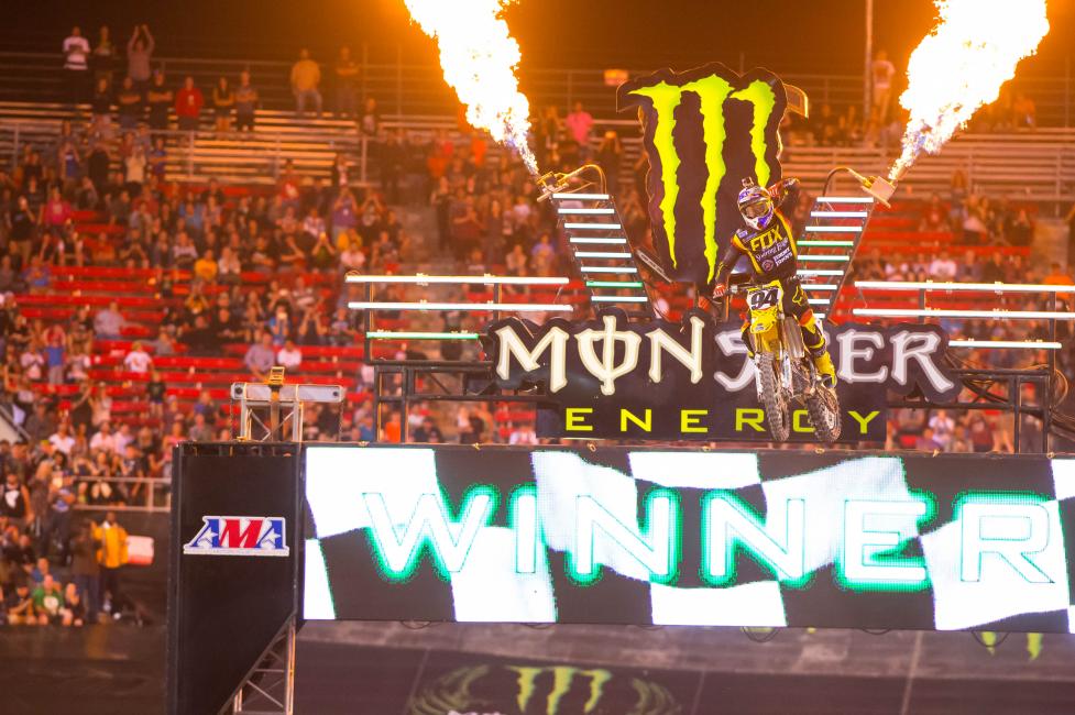 Ken Roczen's suspension change to KYB worked well for him in Las Vegas.