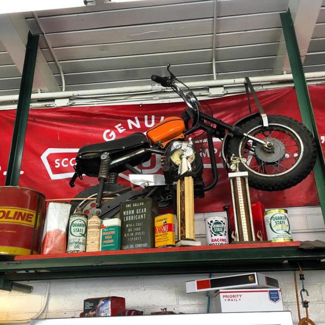 The Café Scooteria coffee shop in Sonoma, California.