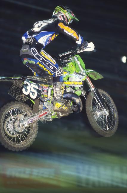 Nathan Ramsey in AXO, the brand Pro Circuit riders wore from the get-go in 1991 through '98, when this photo was taken...