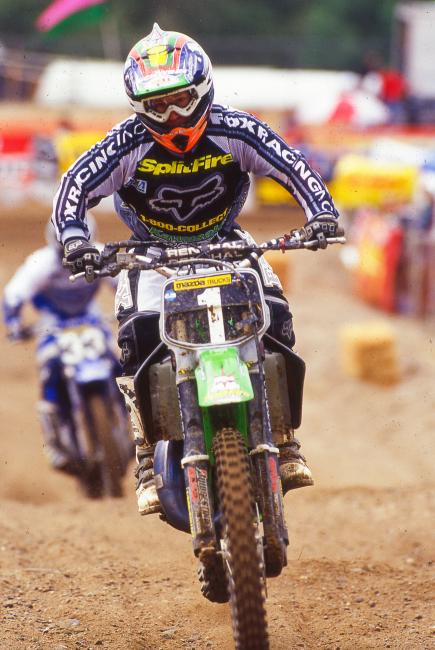 ...Except for Ricky Carmichael in 1999, the only Pro Circuit team rider to wear Fox Racing gear, while the rest of the team was wearing Thor! Now they will all be wearing Fox.