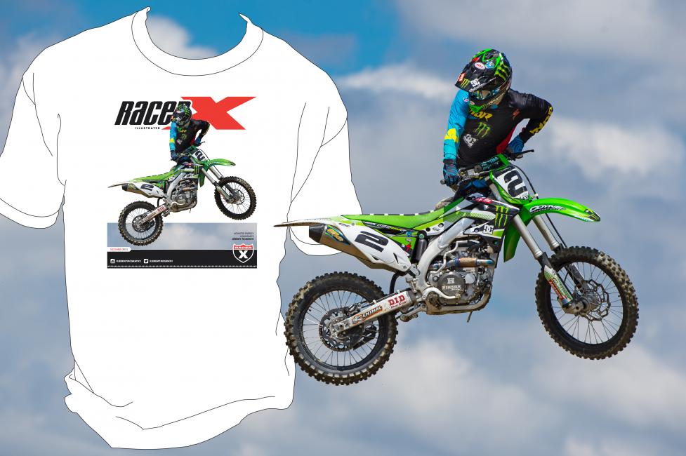 Speaking of McGrath, you can still get one of these free Jeremy McGrath cover T-shirts with a paid subscription to twelve months of Racer X Illustrated.