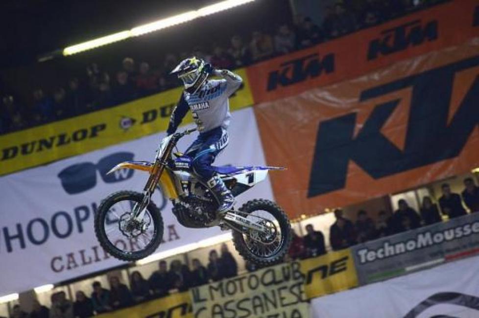 Webb won the overall at the Genova Supercross.