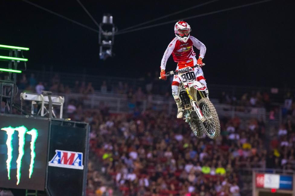 Mike Alessi is on the MotoConcepts team again, and he's riding a Honda.