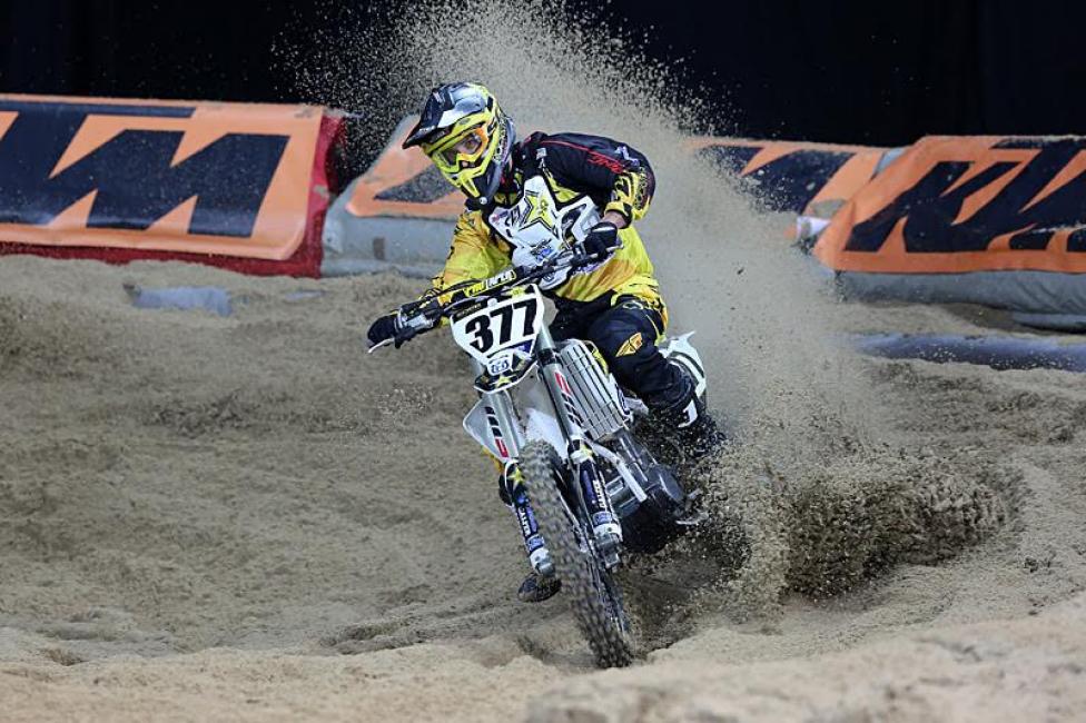 For quite a while on Sunday, it looked like Pourcel was headed to his second King of Bercy crown. Then everyone behind him started crashing and Peick moved up.