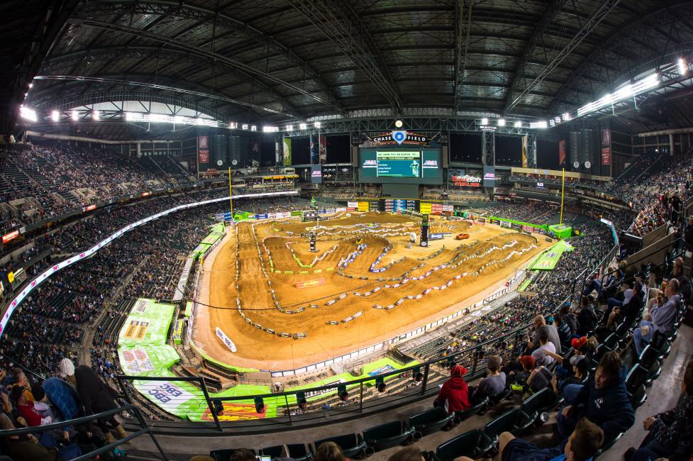 If you really think about it, it's pretty cool we get to host dirt bike events in stadiums around the country.