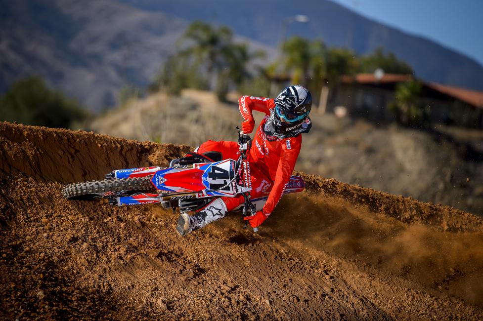 Trey Canard (above) and Cole Seely return for HRC Honda.