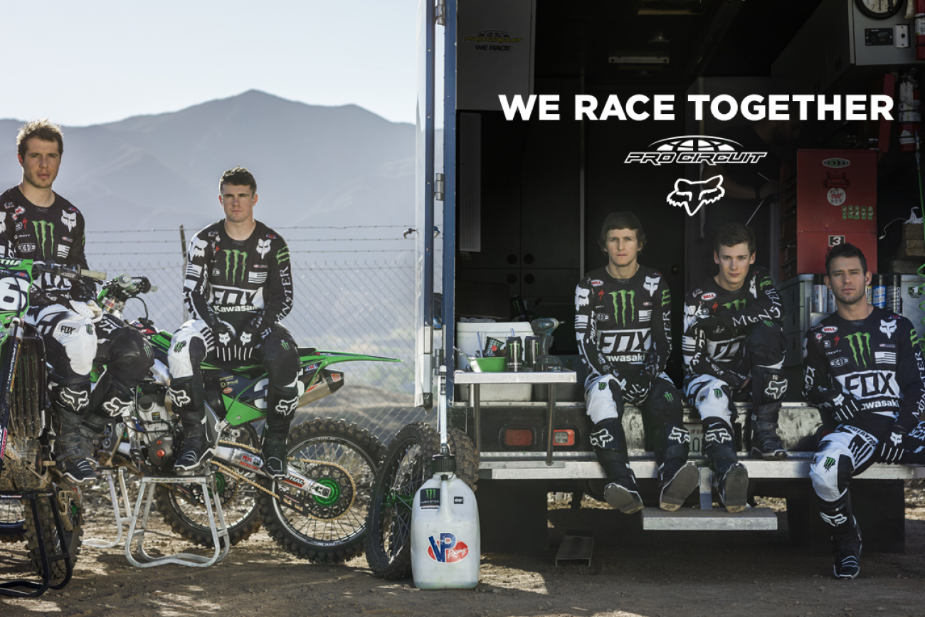 Fox, Monster Energy/Pro Circuit Kawasaki Agree to Multi-Year Deal