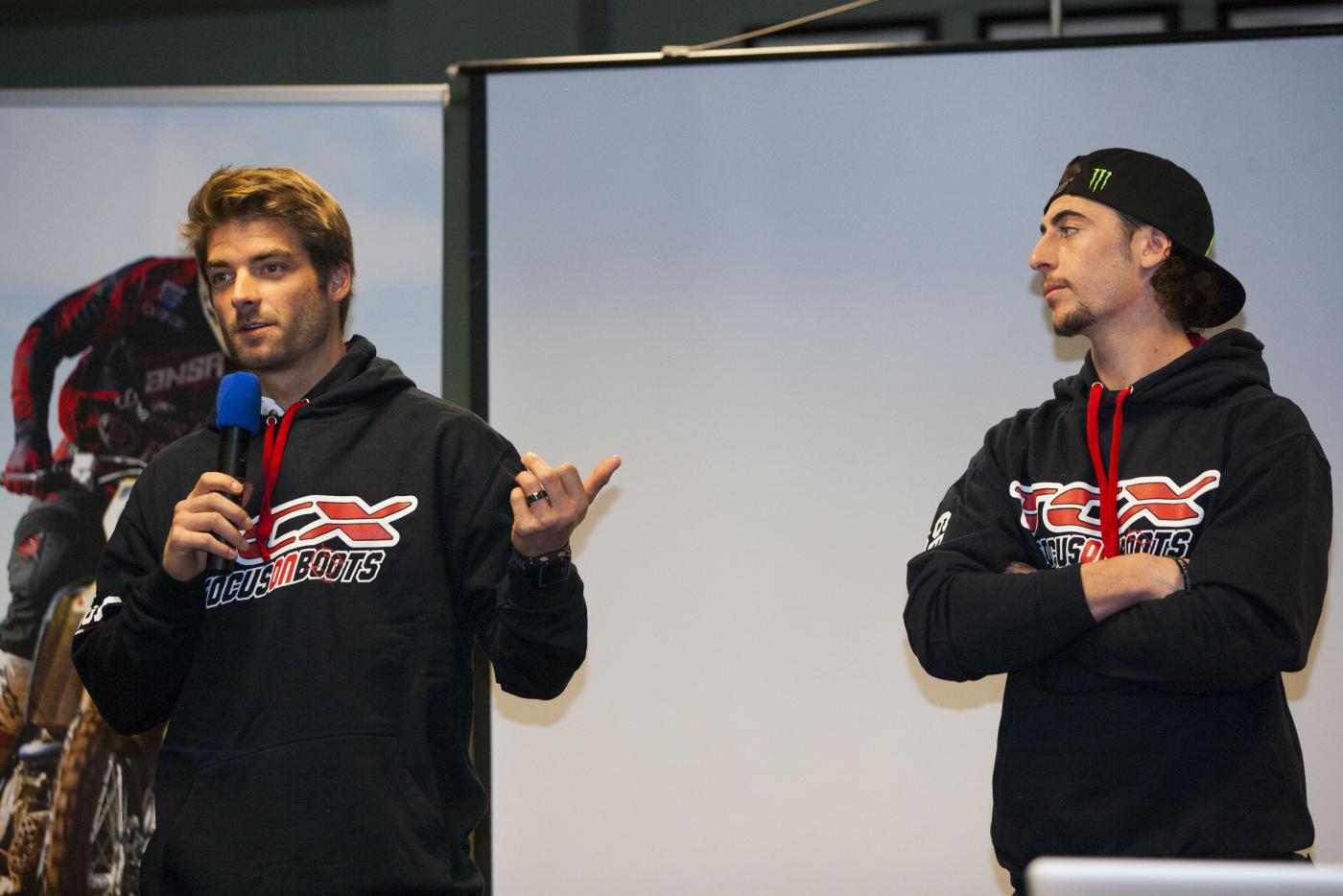 Broc Tickle (left) and Dylan Ferrandis.