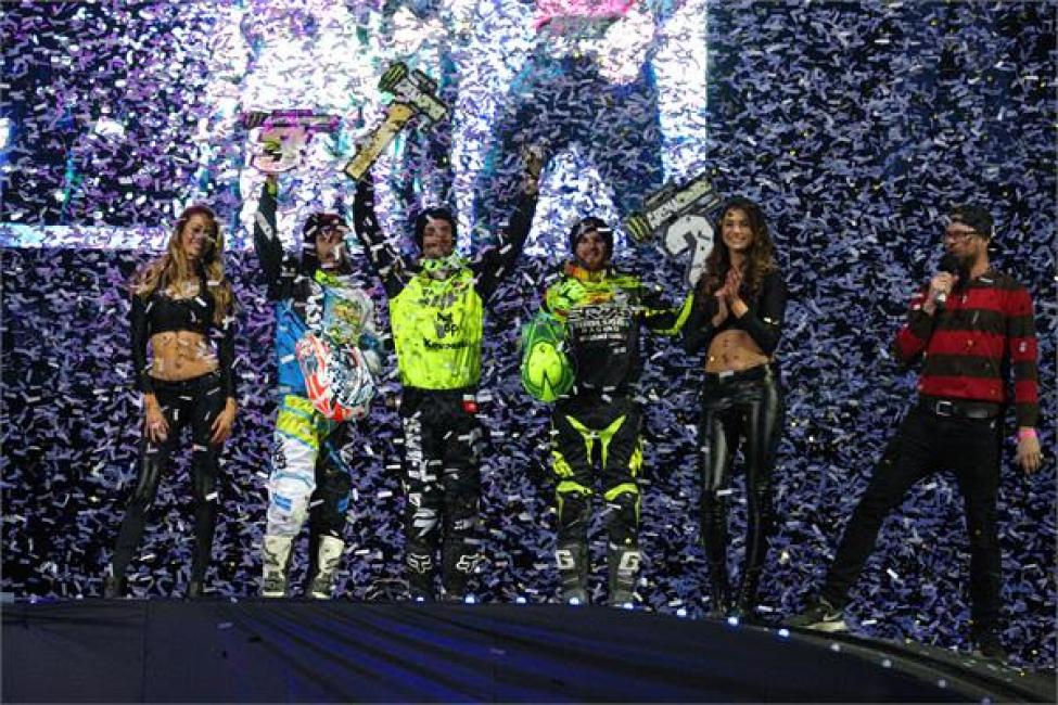 Hansen took home his first win of the season in UK arenacross.