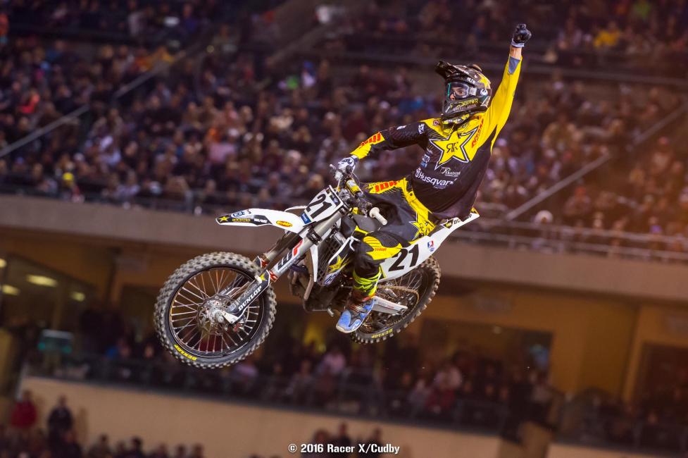 Jason Anderson won his first 450SX main event on Saturday.