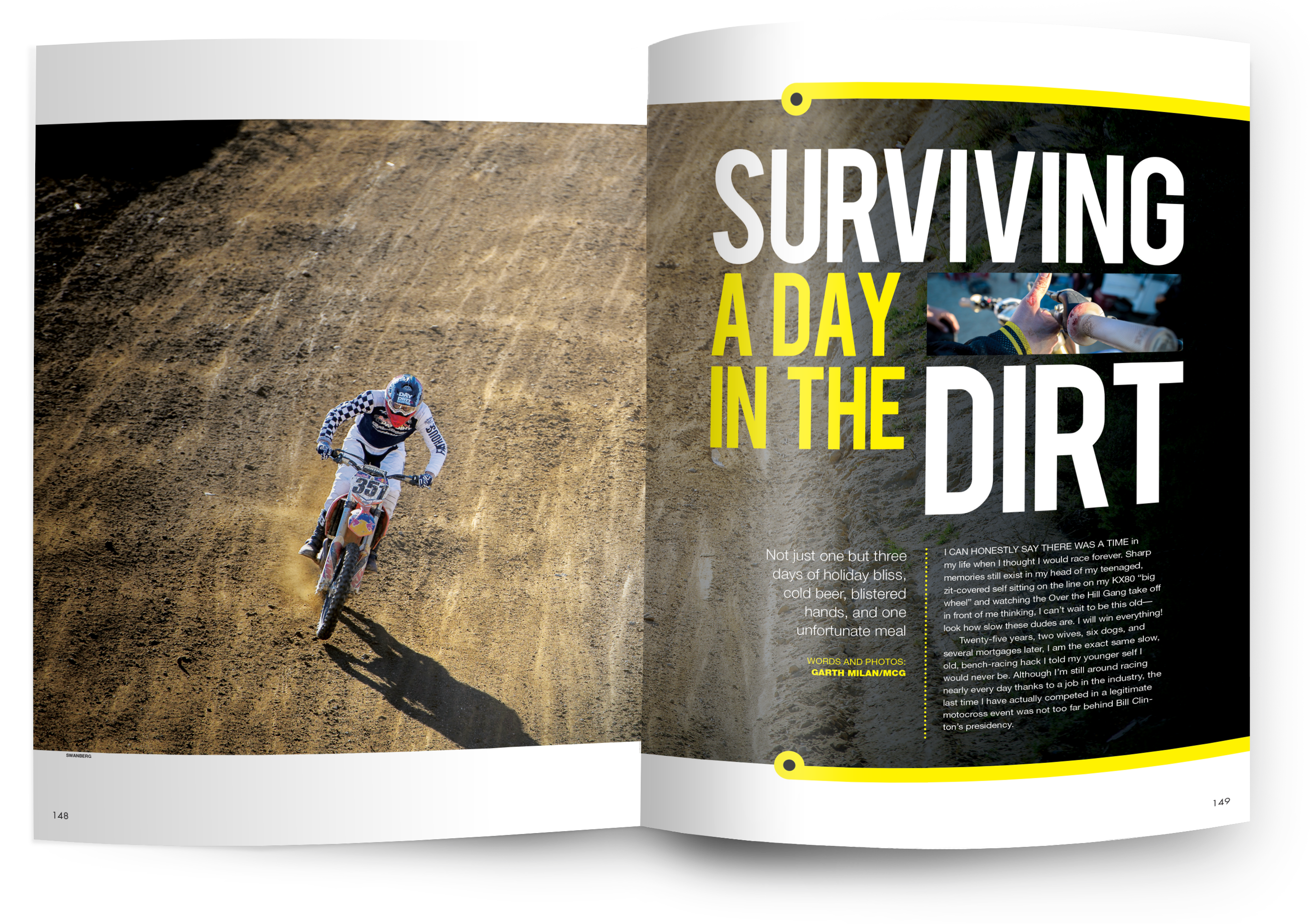 SURVIVING A DAY IN THE DIRT