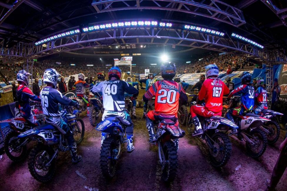 That's a full-on stage and podium above the starting gate. The AX infrastructure has stepped up big time this year.