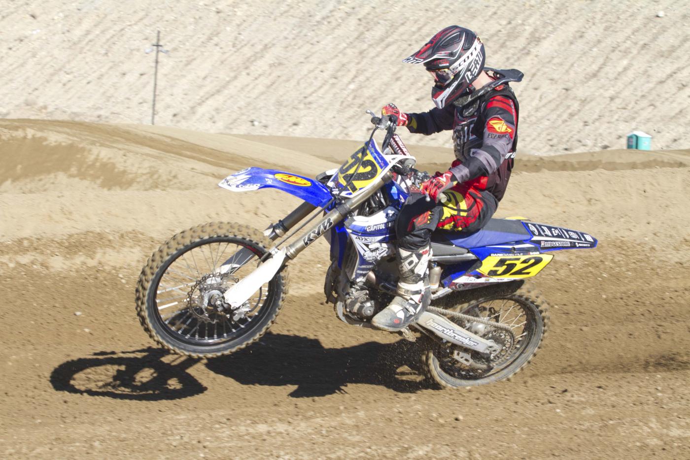 The GPX 6.5 Carbon Moto Helmet in action.