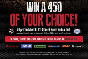 Win a 450 Raffle Initiative Returns for 2016 Lucas Oil Pro Motocross Championship