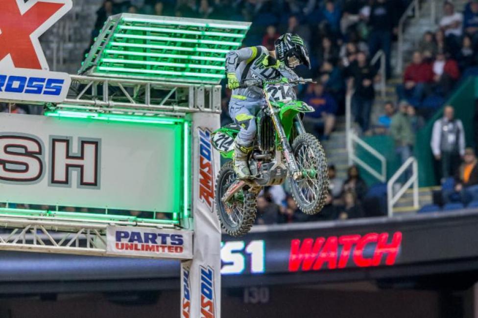 Forkner became the first ever Road to SX participant to go 1-1 in the AX class on Saturday night.