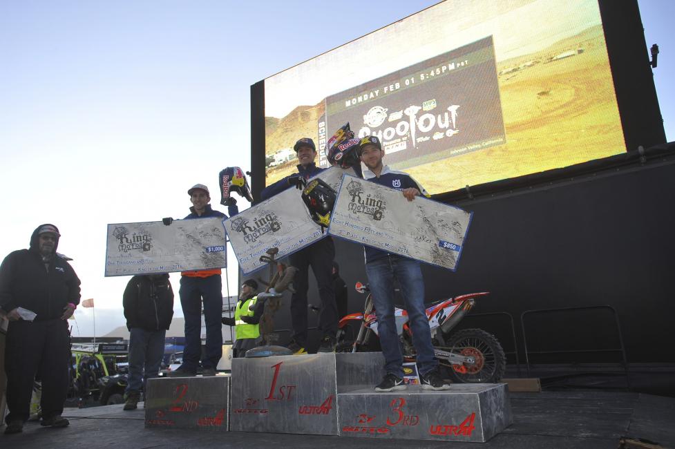 Webb (center), Robert (left) and Colton Haaker finished on the podium.