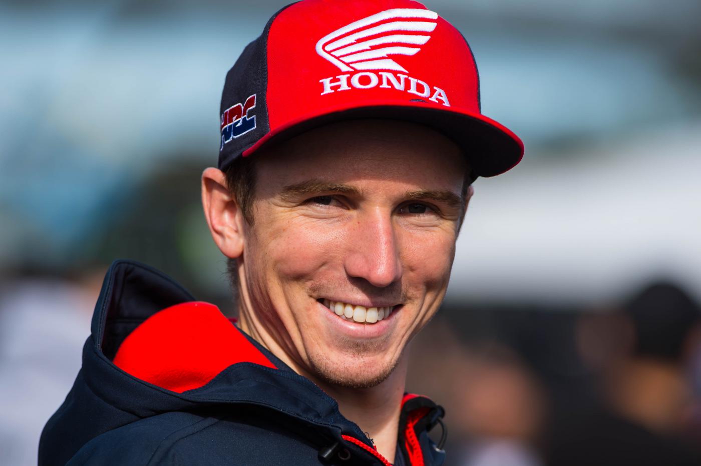 Seely is all smiles.