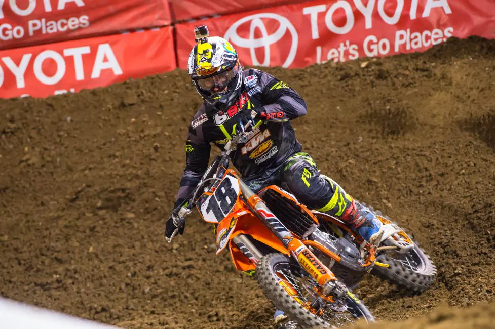 Millsaps overcame an early crash to grab twelfth.