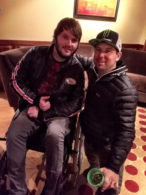 Always generous, Wheels takes a moment from being The Man to let some fan get a quick photo.