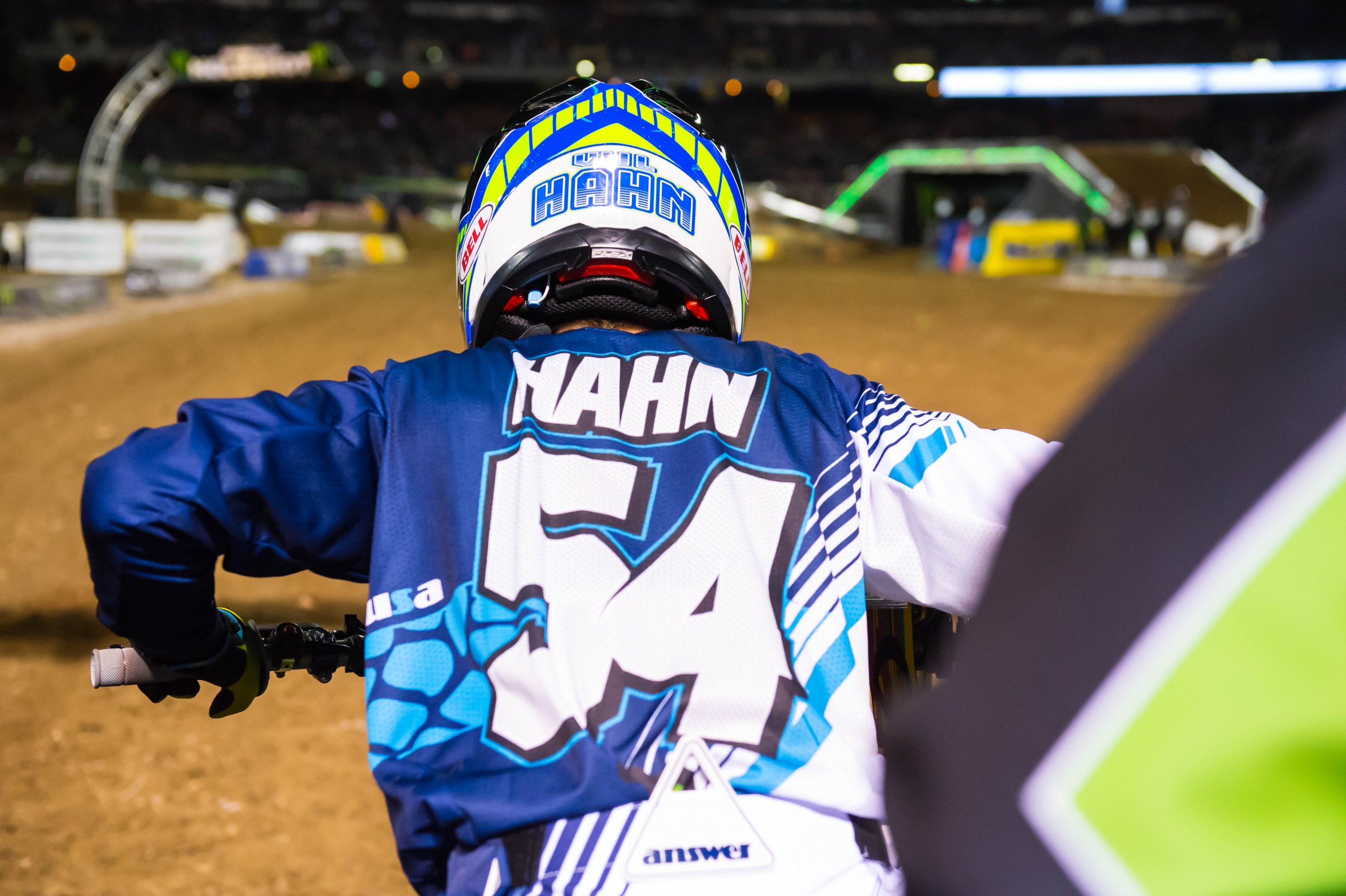 Hahn has been behind the gate a lot this year, riding 135 total laps so far, the most of any rider.