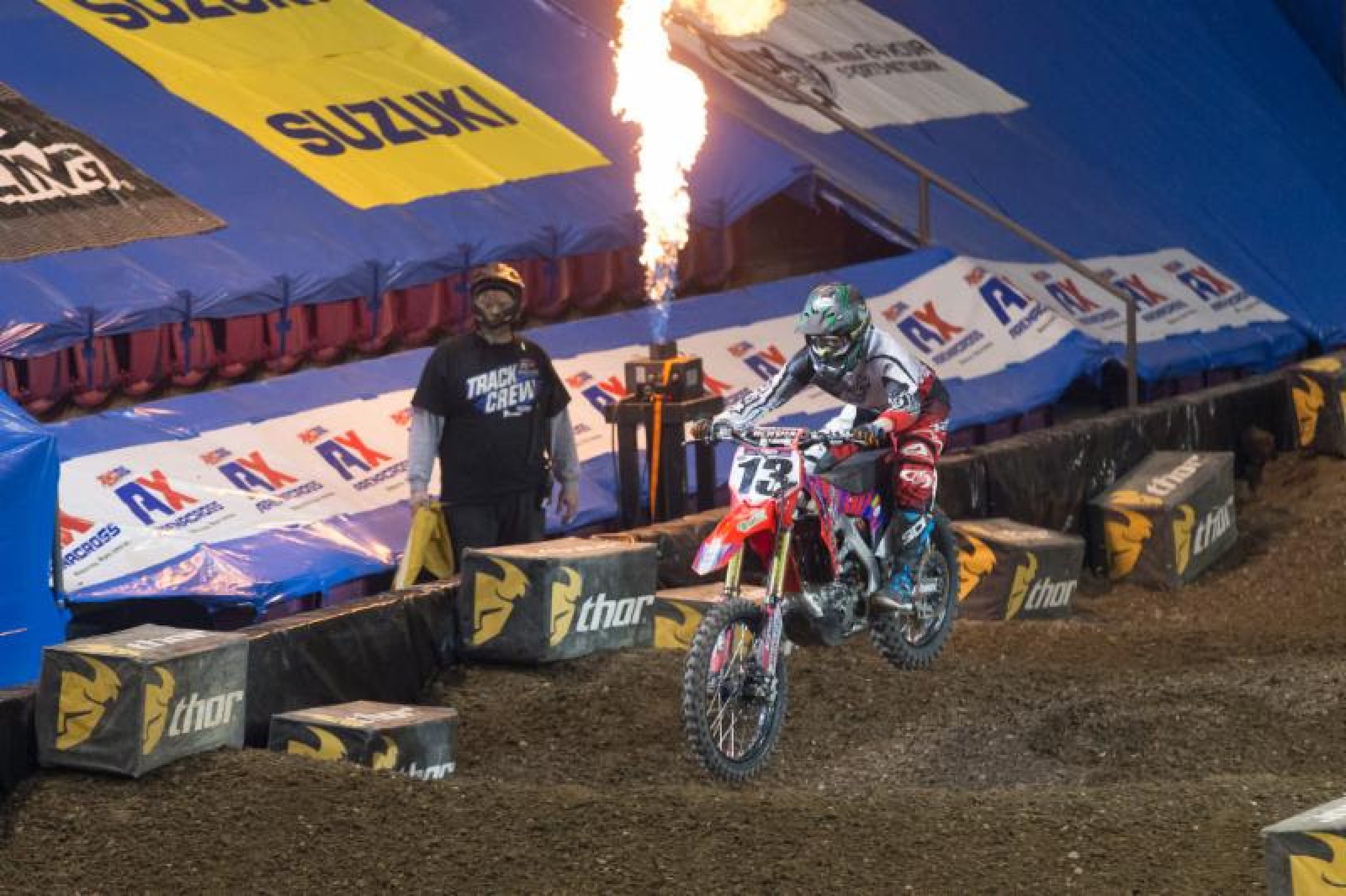 Herrlein took the win in the first Western Regional Arenacross Lites Class Main Event of the season.
