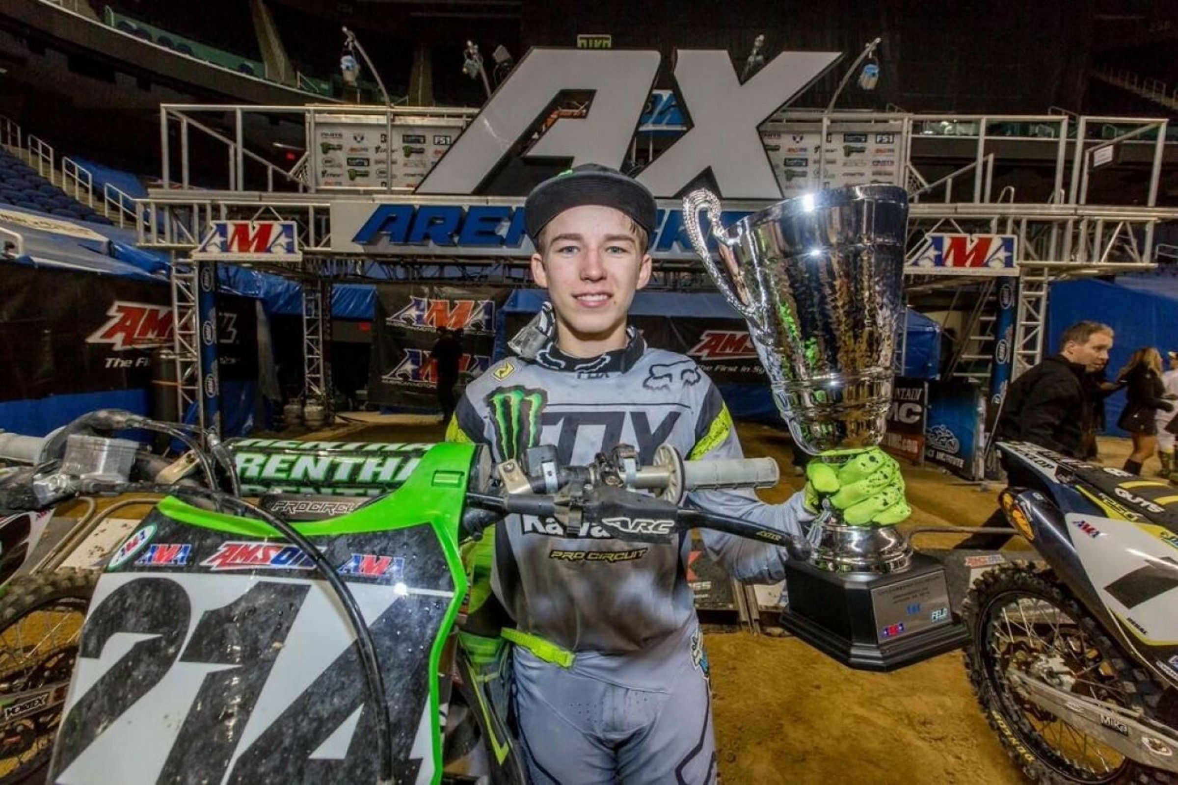 Austin Forkner introduced himself to the Greensboro AX crowd with two main event wins.