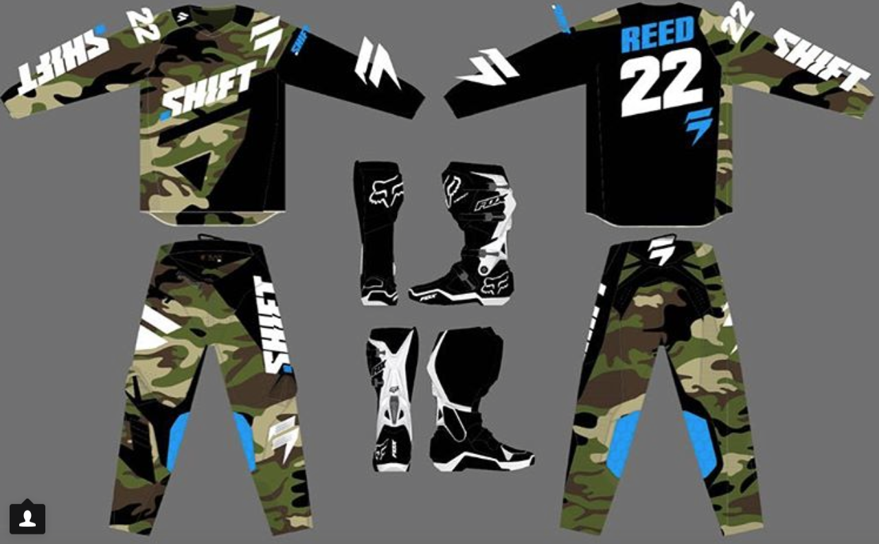 Always a favorite in San Diego, Reed will be getting some cheers with this Shift MX kit.