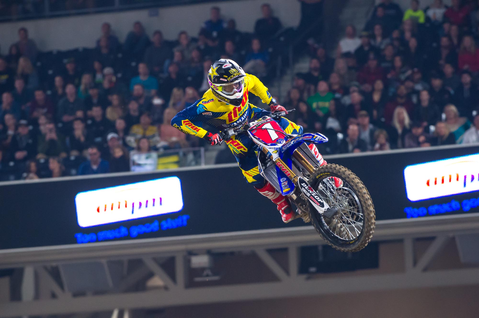 Webb charged back to finish second.