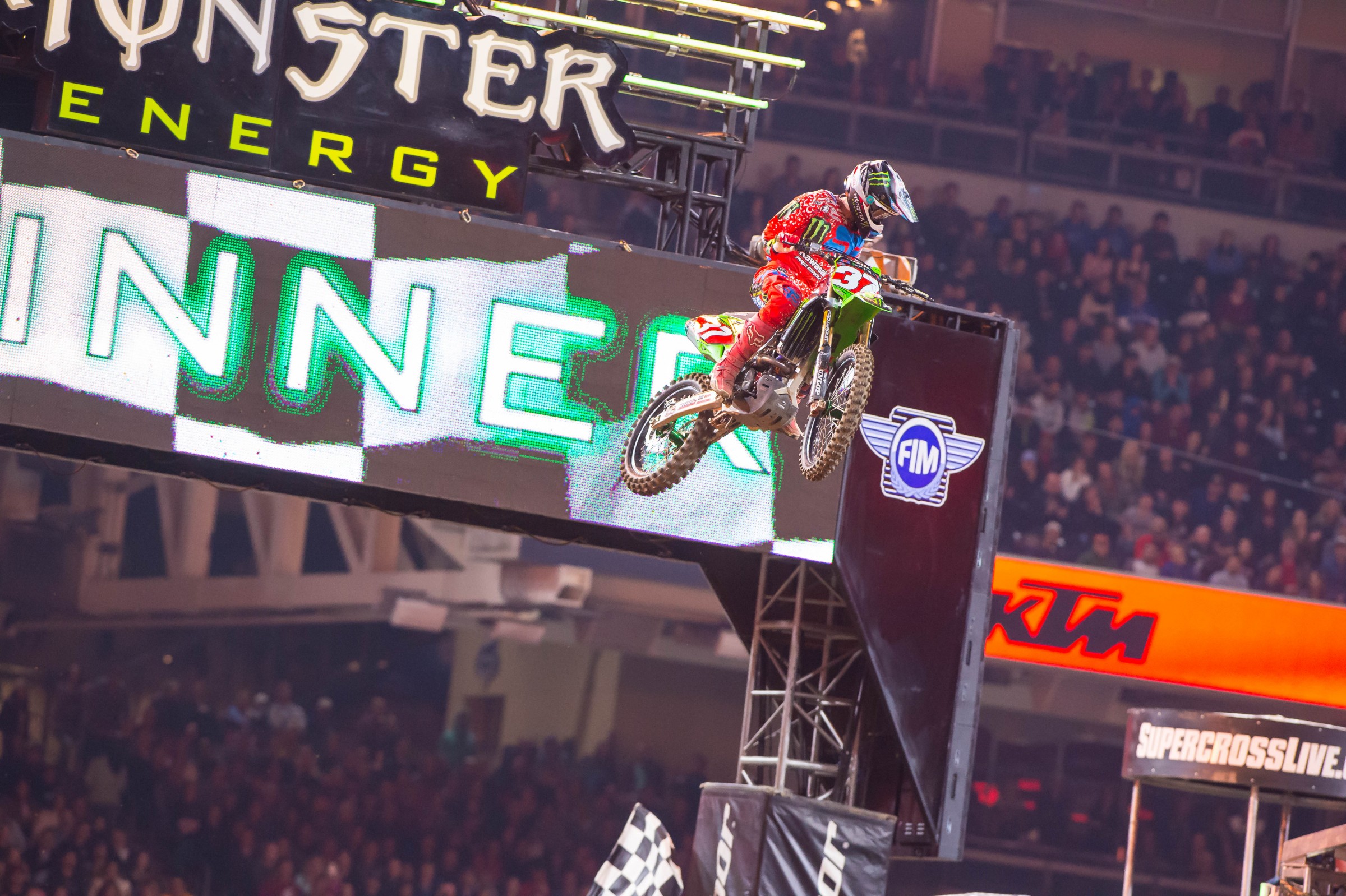 With his win, Savatgy now holds a three point lead over Cooper Webb.