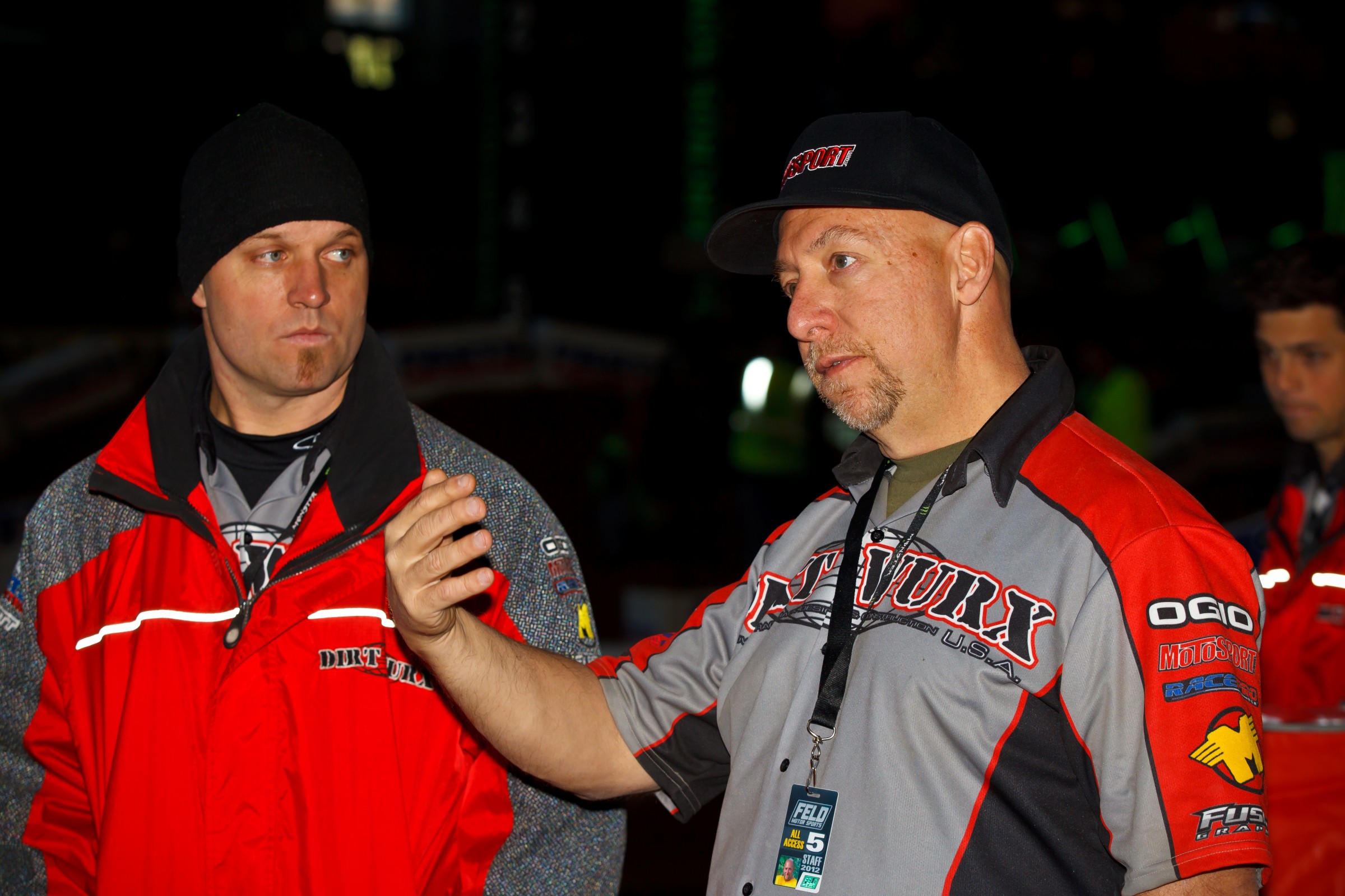 Winkler (right) has been building tracks for more than 26 years.