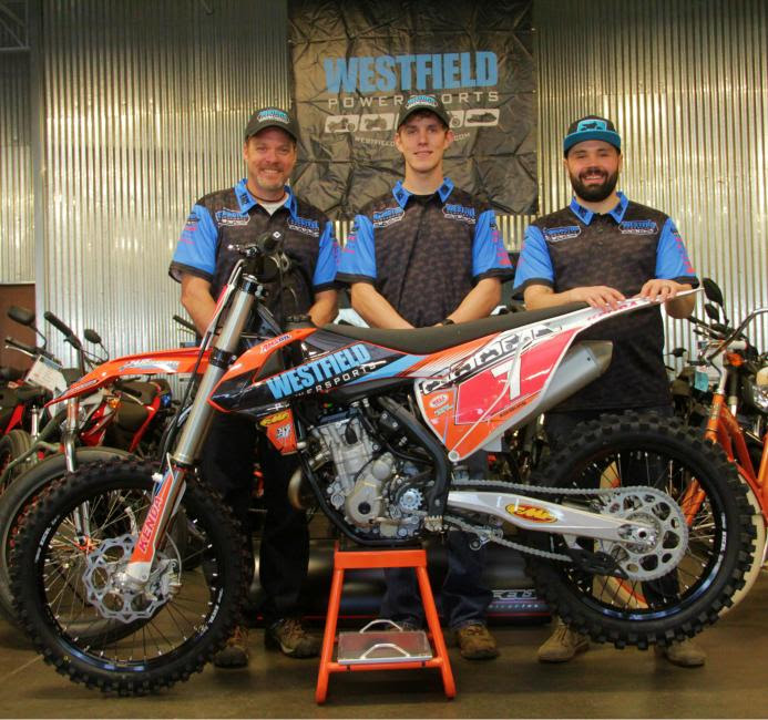 Jordan Ashburn will be riding for the Westfield Powersports team this season.