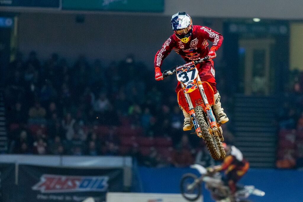 Sean Cantrell is on Ricky Carmichael's Road 2 Supercross.