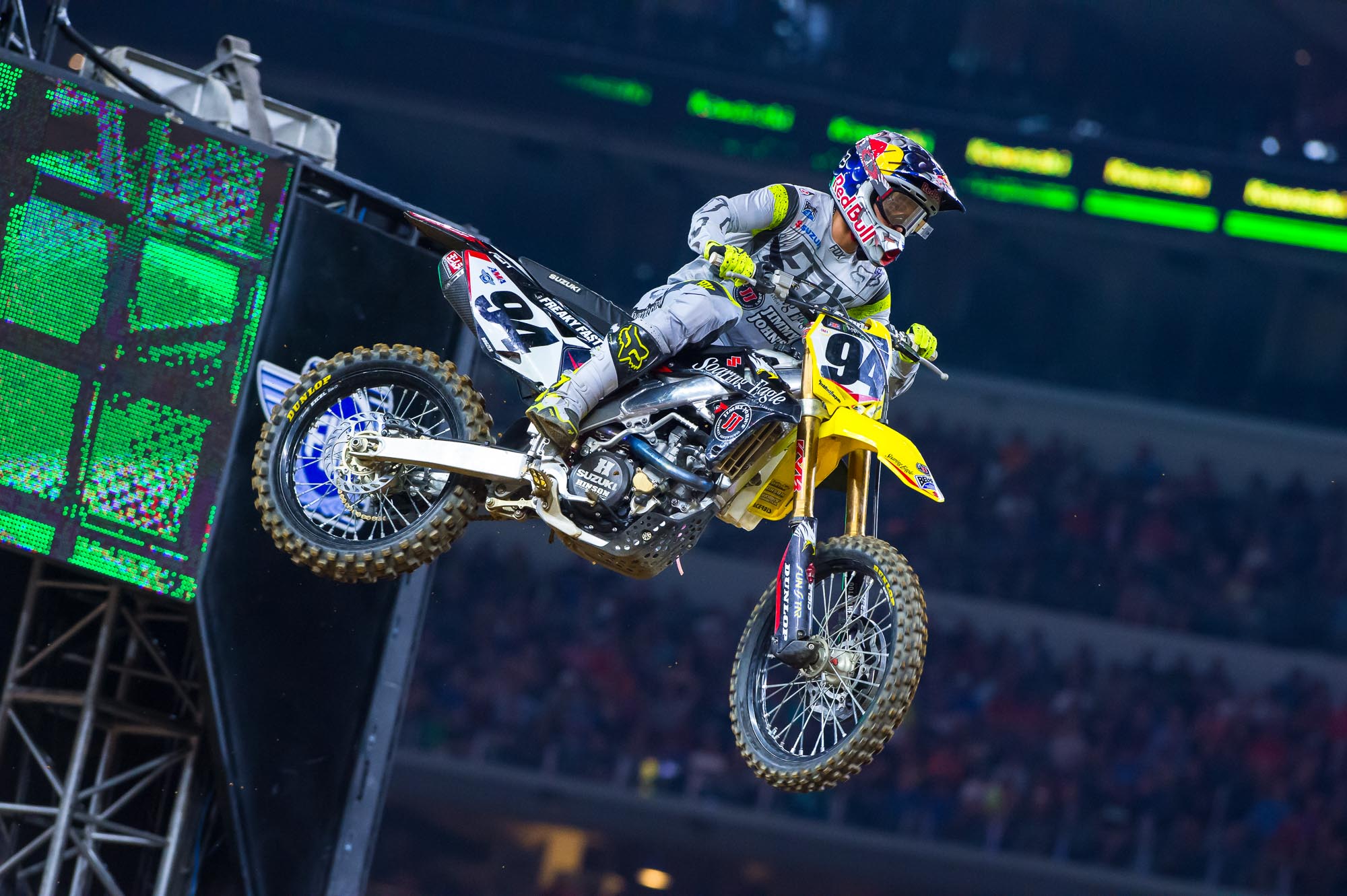 Roczen was able to hold off Dungey for all 20 laps and won his second main event of the season.