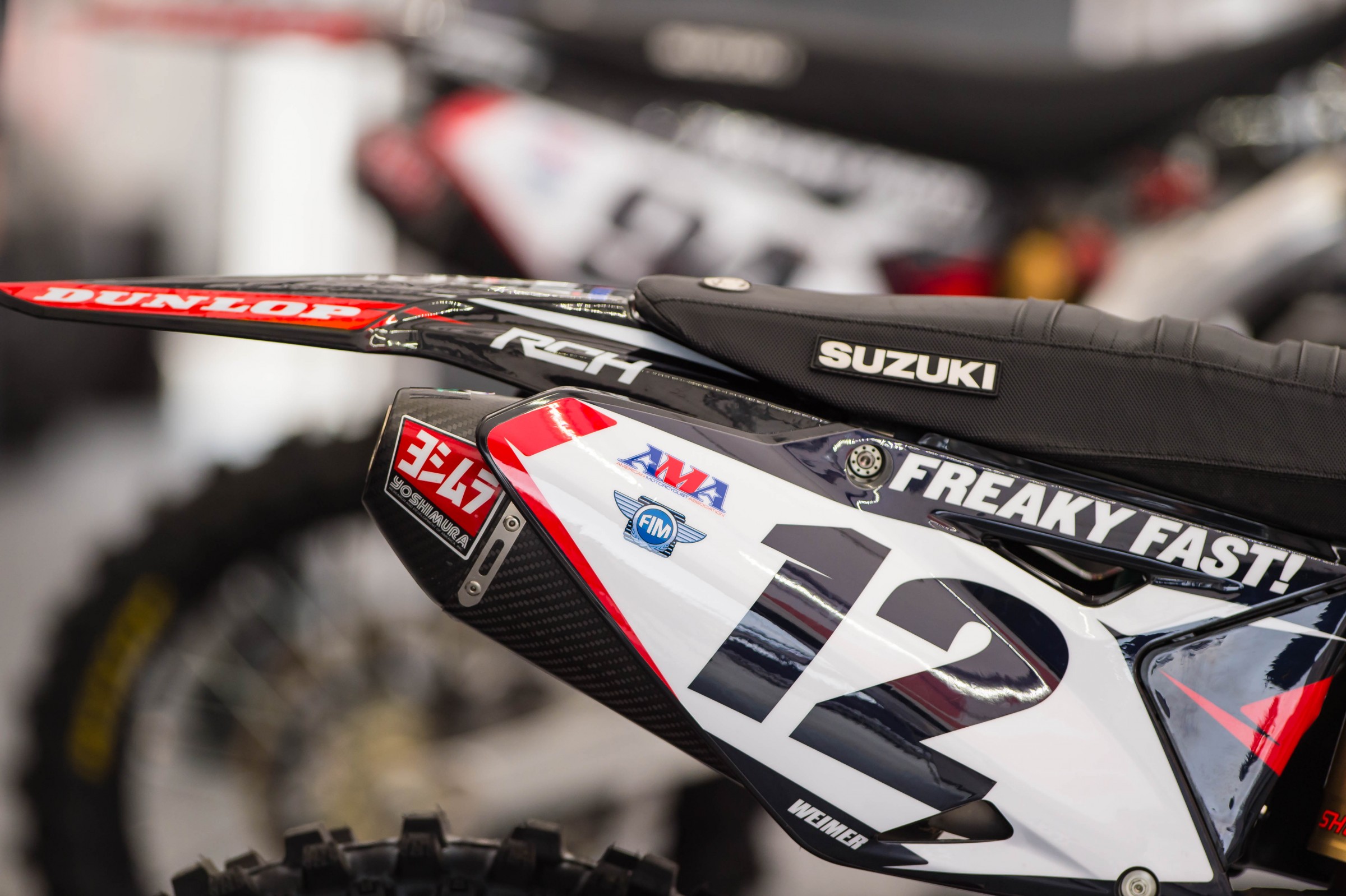 Weimer is currently tenth in 450SX points.