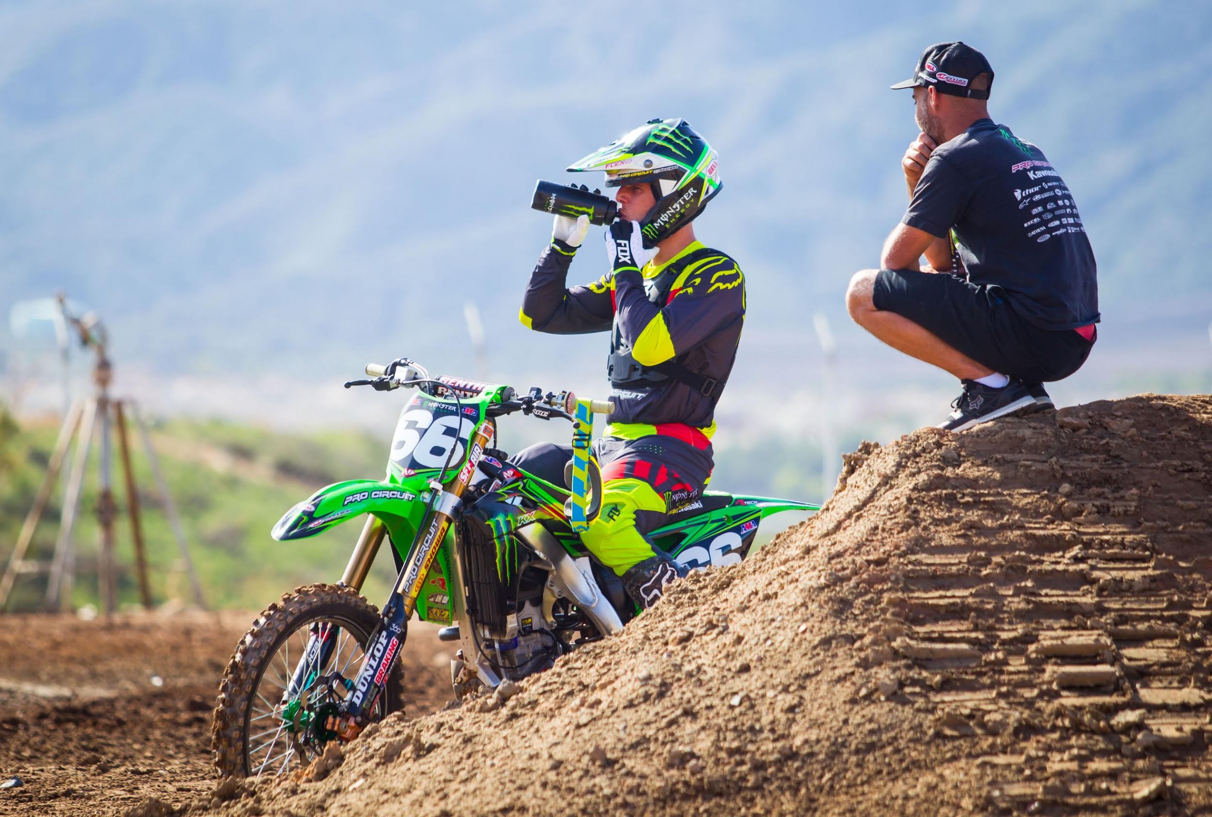 Tonus at the test track earlier this week before he took off for Atlanta.