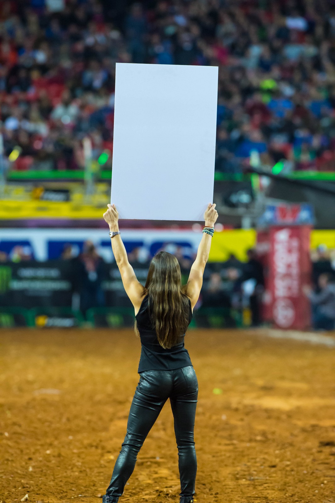 Not your average 30-second card girl.