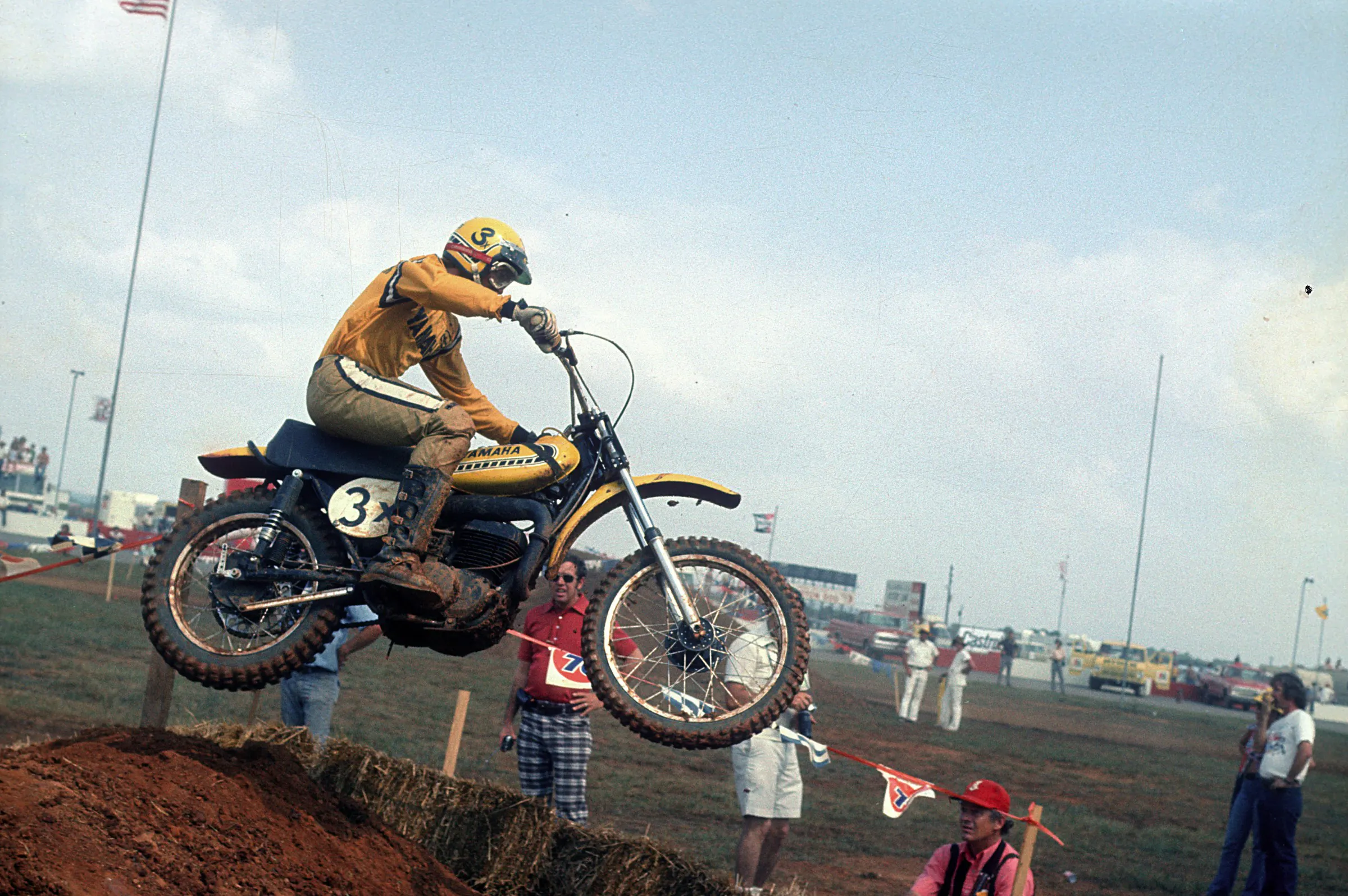That's Pierre Karsmakers en route to the win in 1974.