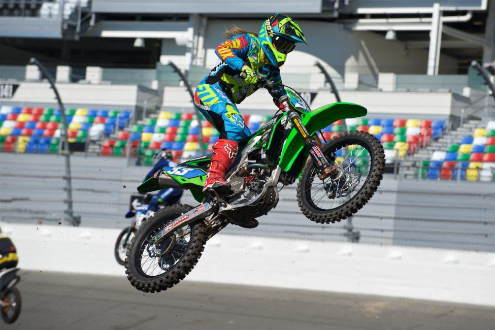 Kylie Fasnacht went 2-1 in the first WMX race of the season.