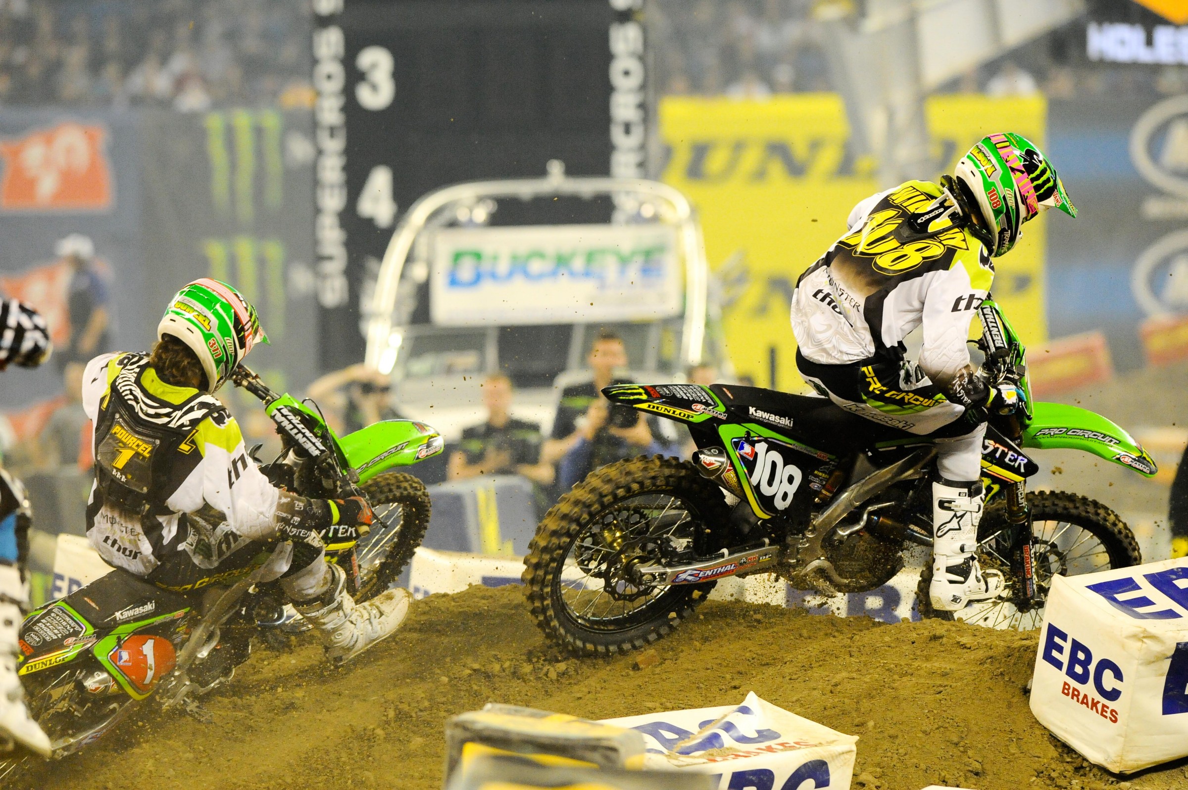 Wilson (108) trying to run from the border agents.